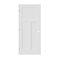 Codel Doors 34" x 80" x 1-3/8" Primed 3-Panel Mission Interior Shaker 7-1/4" RH Prehung Door w/Stn Nickel Hngs 2168pri8403RH15714 - alternate 1